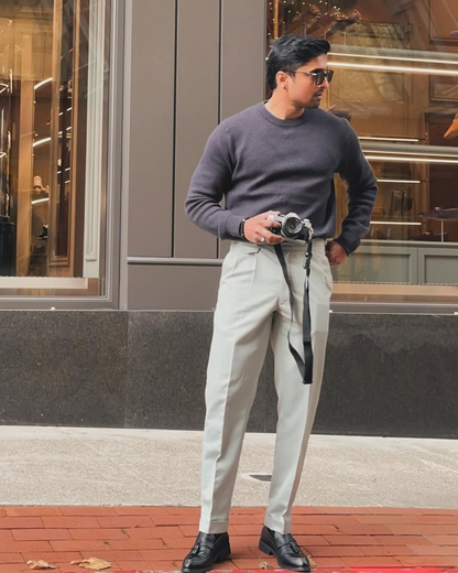 Calças sociais para homem com um corte moderno e elegante