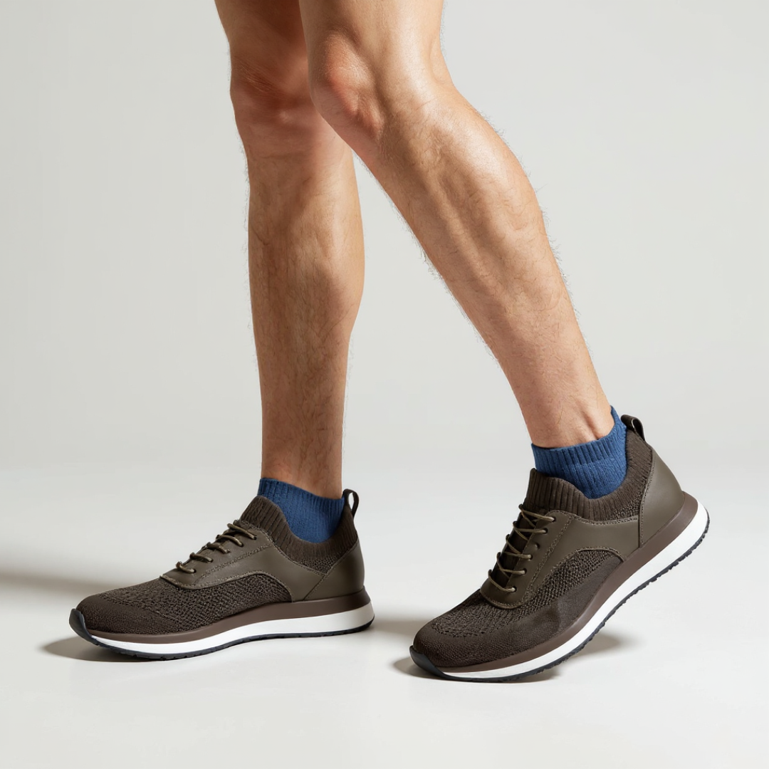 Sapatos com atacadores ergonómicos e sola antiderrapante