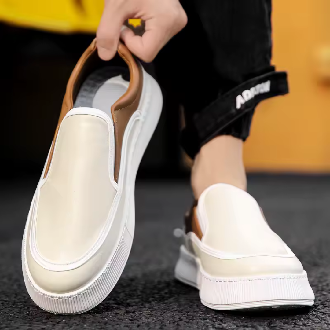 Sapatos respiráveis sem atacadores para homem