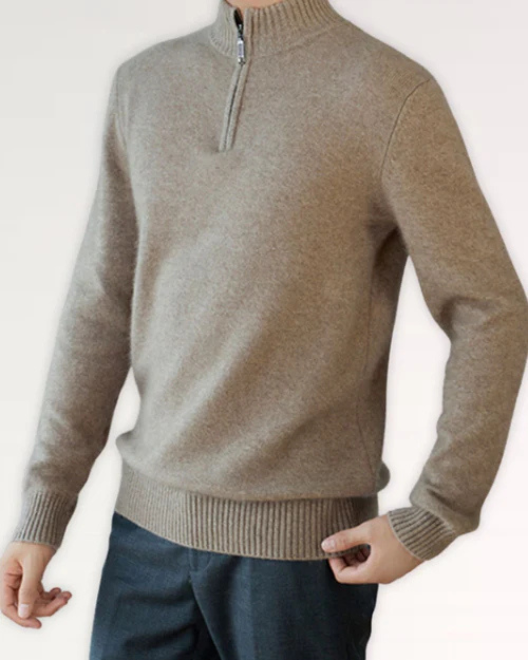 Camisola de lã macia para homem