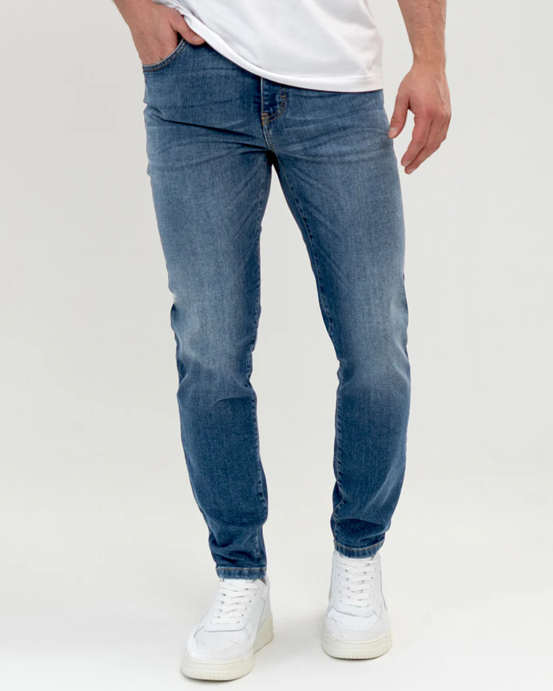 Jeans Clásico Azul Auténtico para Todos os Dias