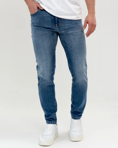 Jeans Clásico Azul Auténtico para Todos os Dias