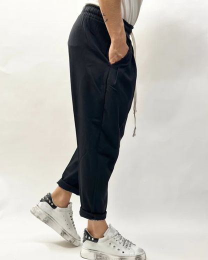 Calças de Estilo Japonês para Homem Minimalismo e Sofisticação Diária