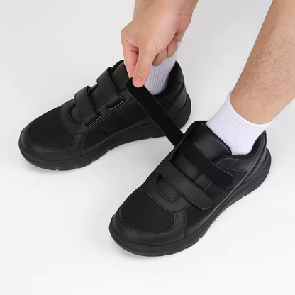Sapatos desportivos ergonómicos com fechos de gancho e velcro