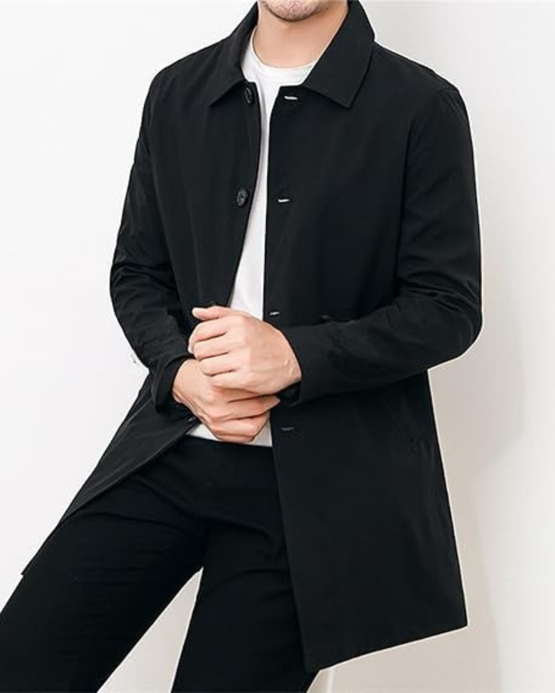 Casaco elegante de caxemira para homem