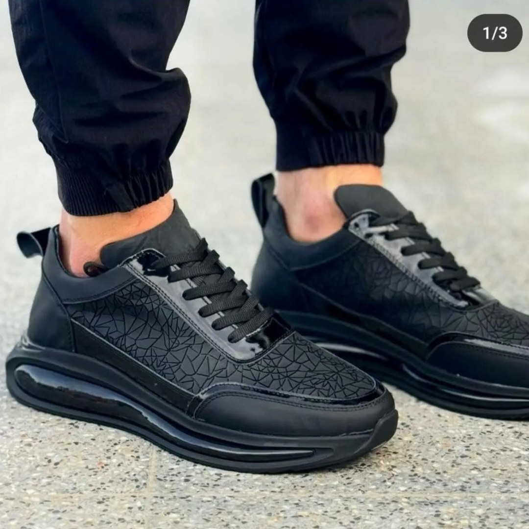 Sapatilhas Casuais em Couro texturizado para Homem