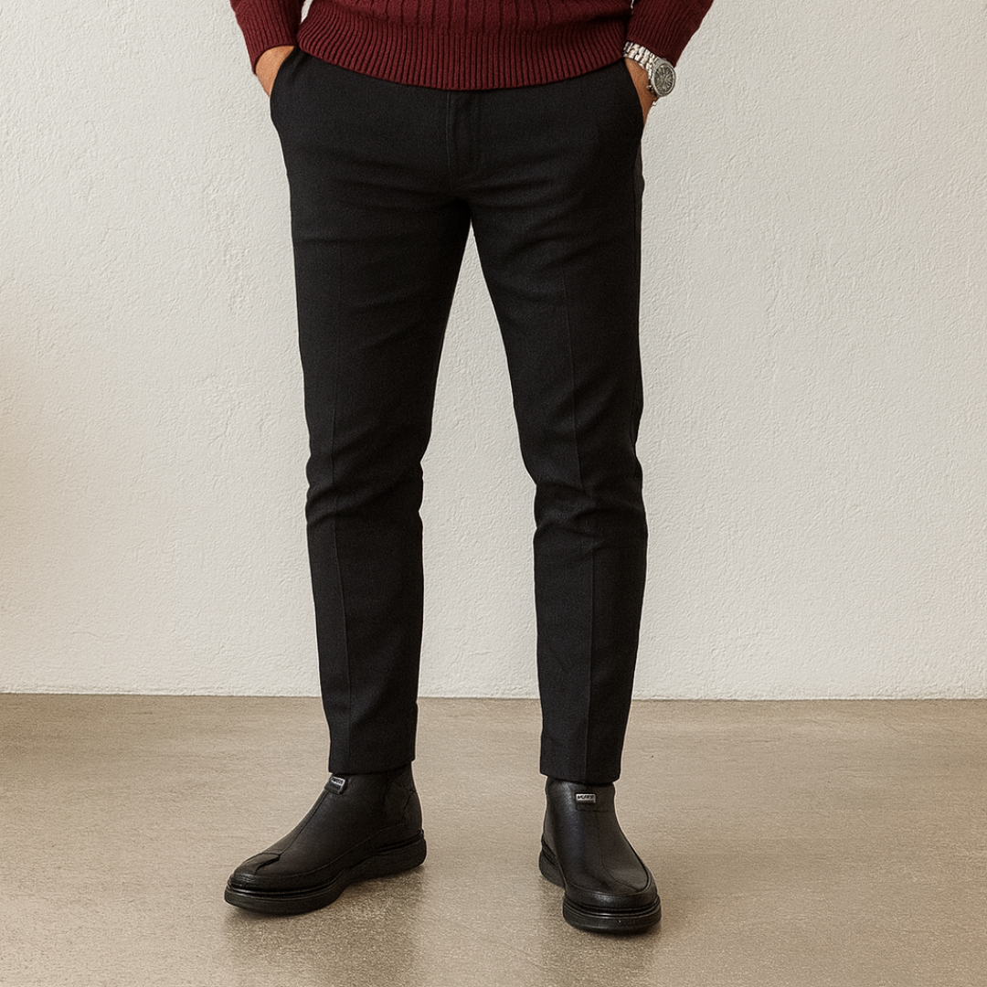 Sapatos de Couro com Estilo e Suporte Ortopédico para Homem