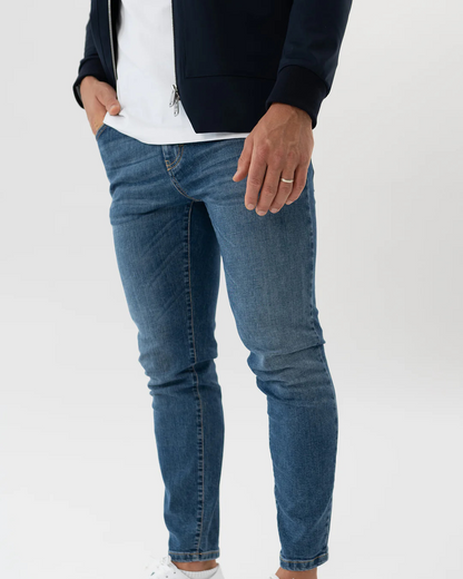 Jeans Clásico Azul Auténtico para Todos os Dias