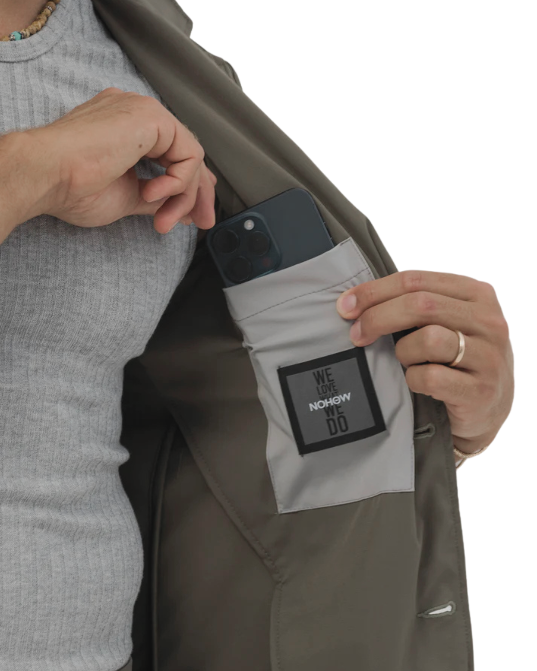 Conjunto de casaco e calças de estilo casual para homem