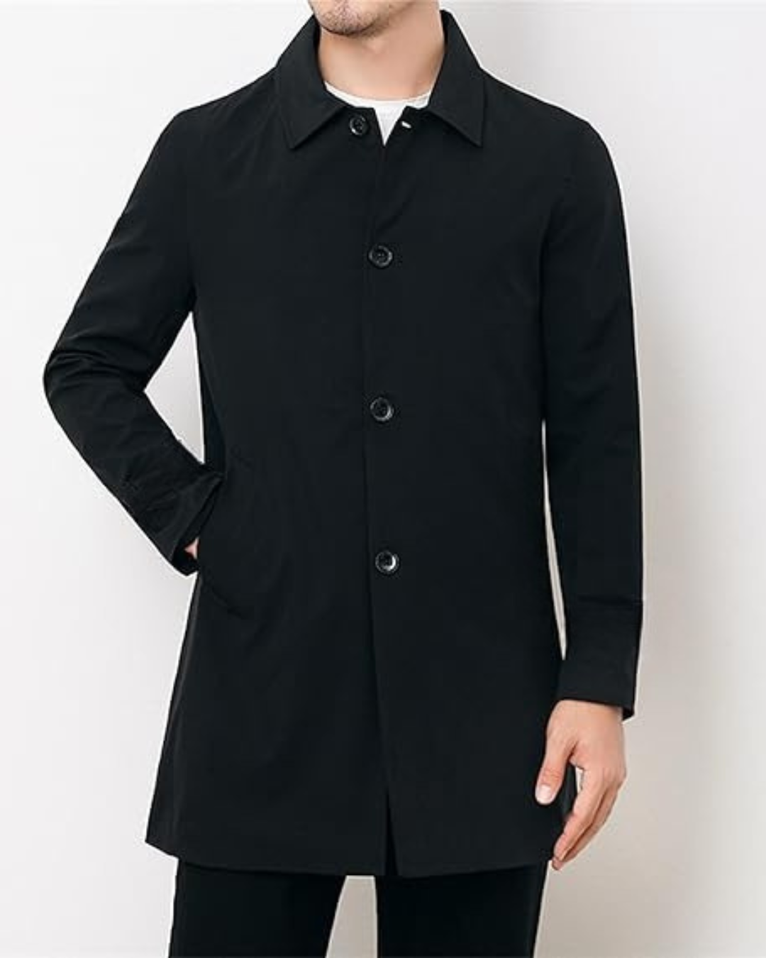 Casaco elegante de caxemira para homem