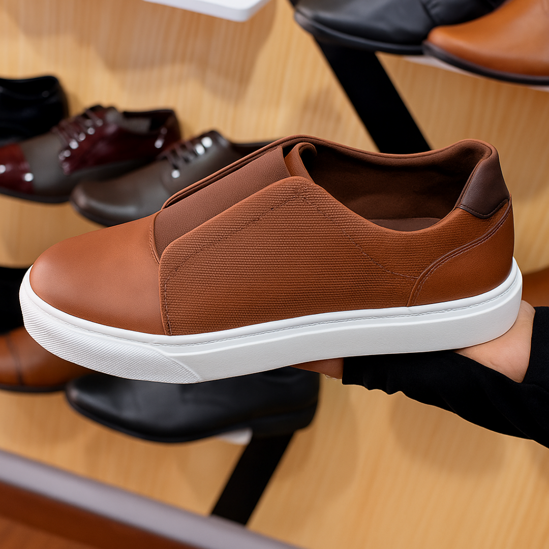 Mocassins casuais para homem com sola ergonómica