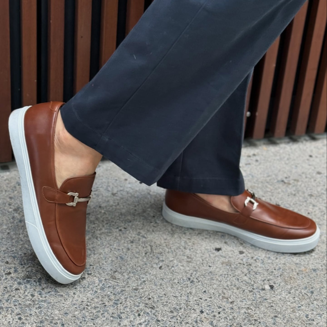 Mocassins Clássicos de Estilo Vintage para Homem