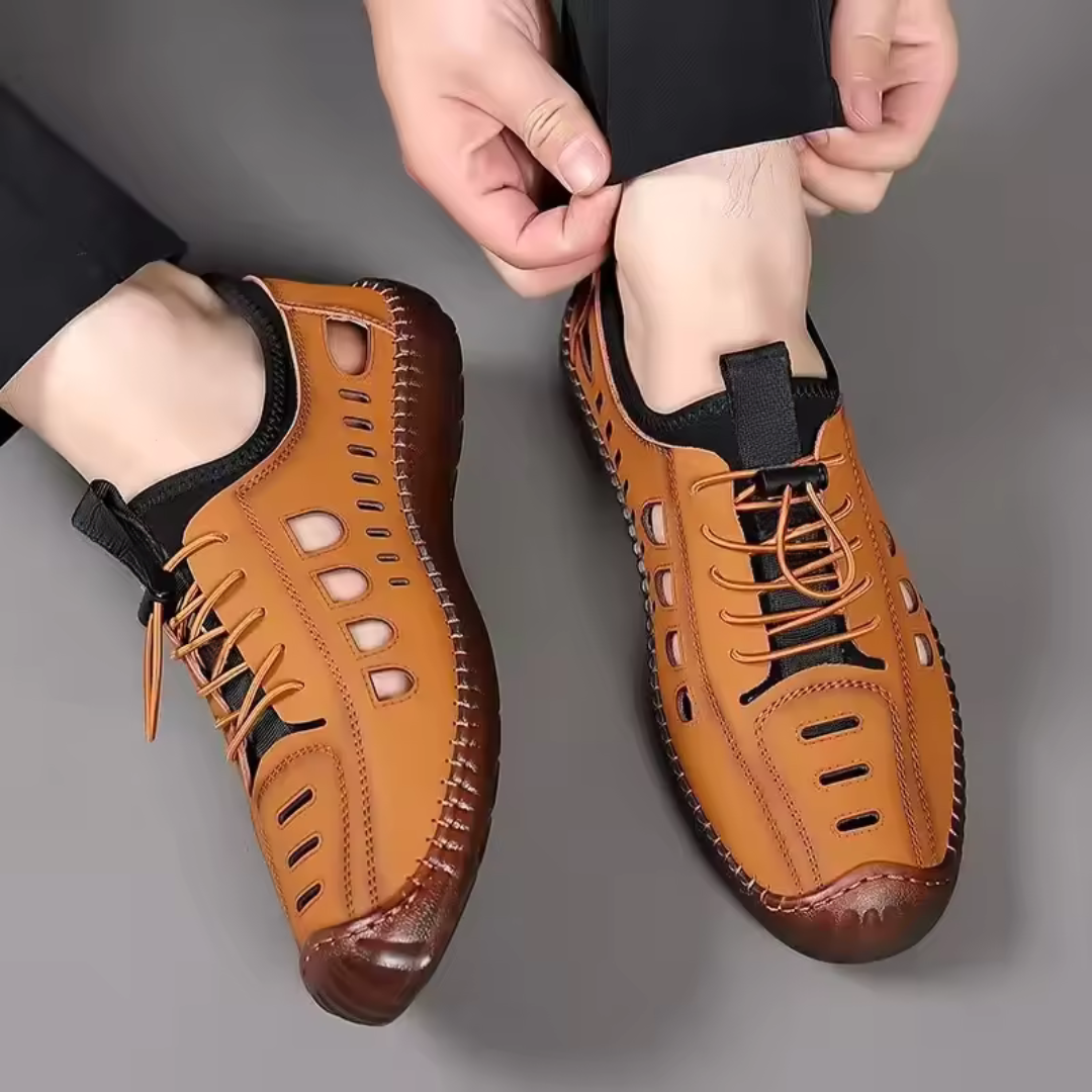 Sapatos Casuais para Homem com Design Respirável e Sola oca Macia
