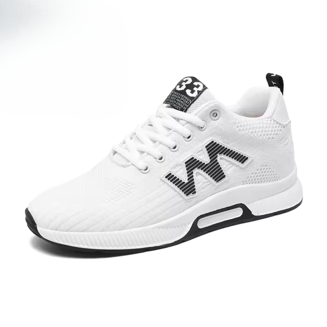 Sapatos desportivos de malha com sola alta para homem