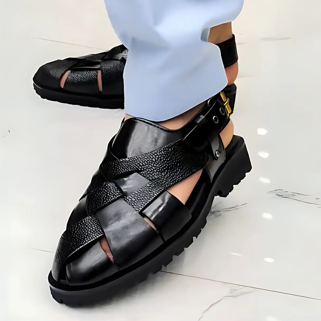 Sandálias romanas com sola ergonómica e antiderrapante para homem