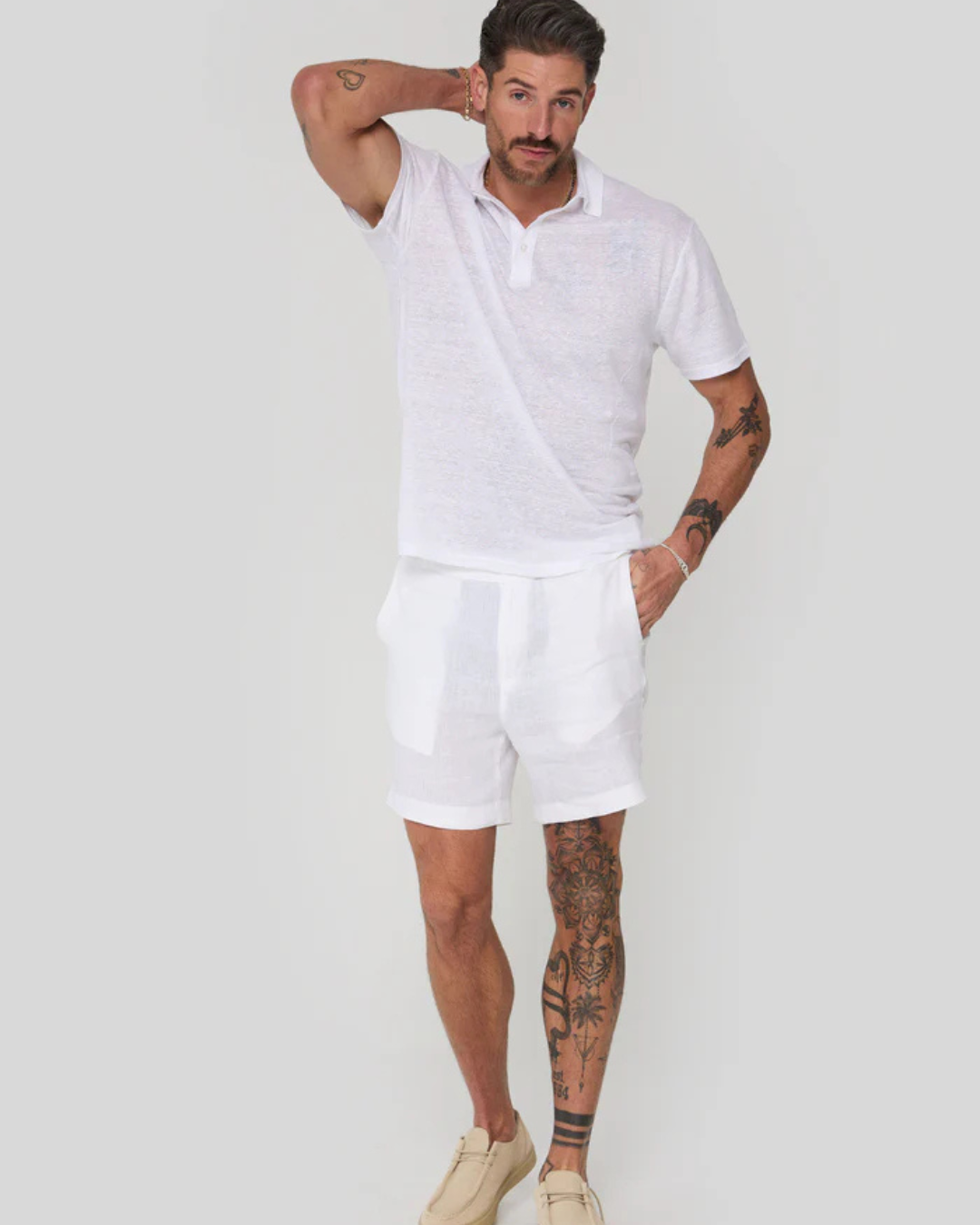 Camisa Casual de Linho com Tecido Respirável e Fresco para Homem (OFERTA 2X1)