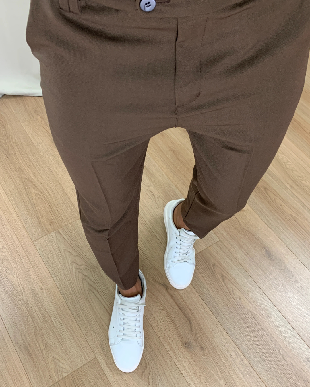 Conjunto de casaco e calças com design casual para homem