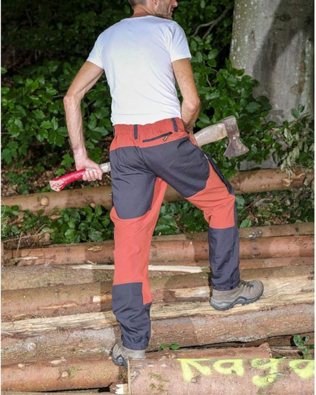 Calças de exterior elásticas com vários bolsos