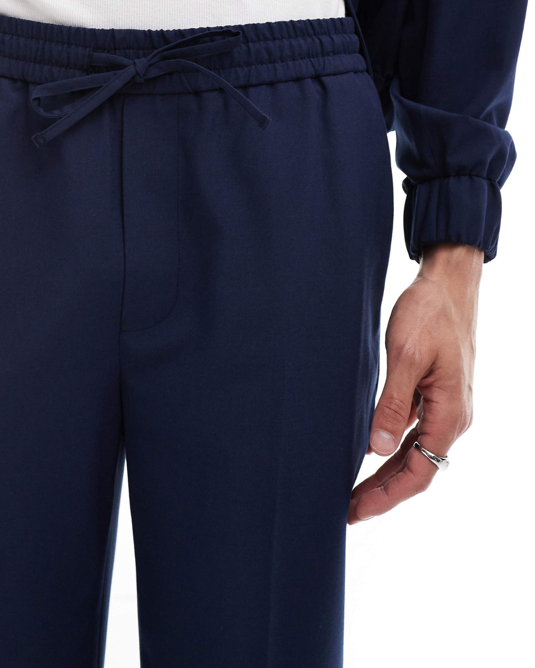 Calças Casuais de Cintura Ajustável para Homem