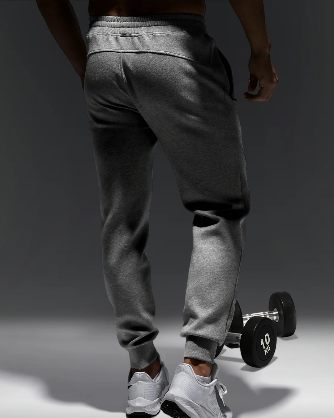 Calças desportivas de algodão para homem