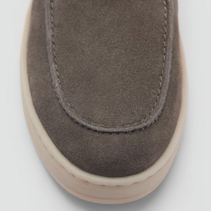 Mocassins Feitos à Mão em Pele de Camurça para Homen