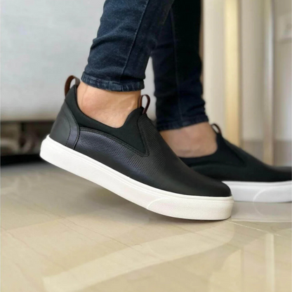 Sapatos ortopédicos slip on para homem