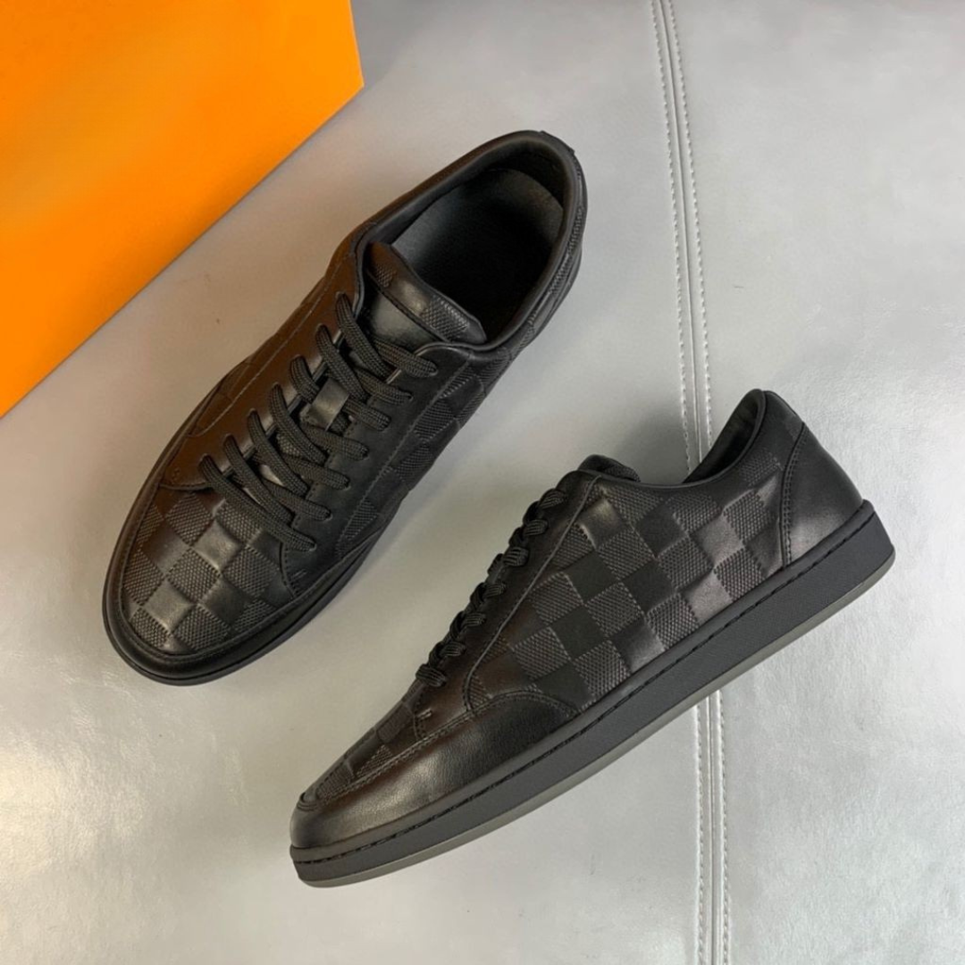 Sapatos com atacadores para homem com padrão xadrez