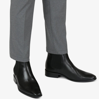 Botas com salto alto para homem