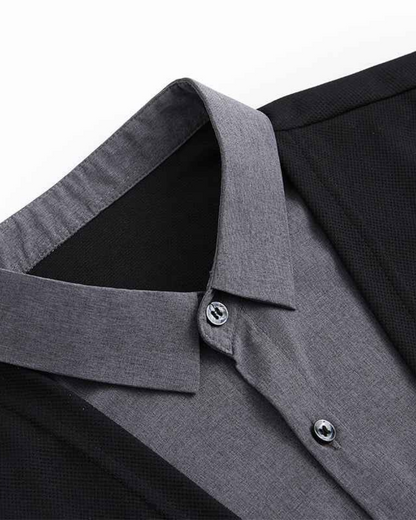 Camisa com Casaco de Malha Preto Integrado para Homem (OFERTA 2X1)