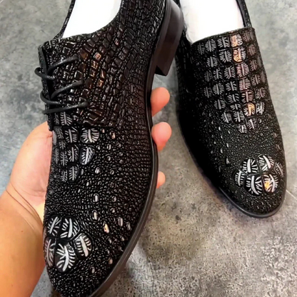 Sapatos Ortopédicos em Couro e Elegante para Homem