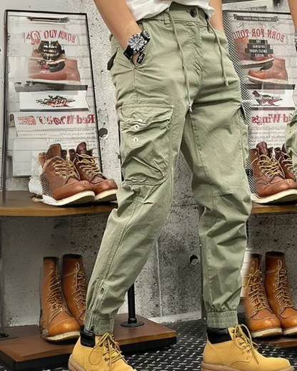 Calças Cargo para homem com vários bolsos