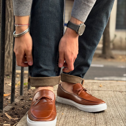 Mocassins Urbanos de Couro  para Homem