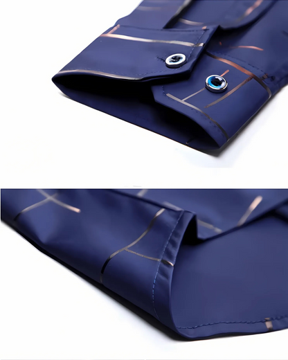 Camisa de manga comprida respirável para homem