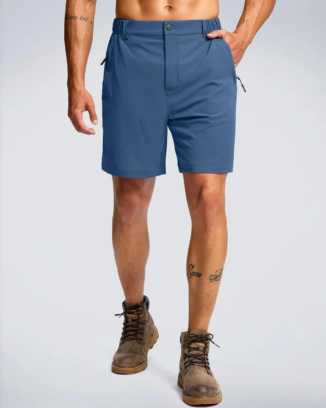 Calções de tecido respirável e impermeável para homem