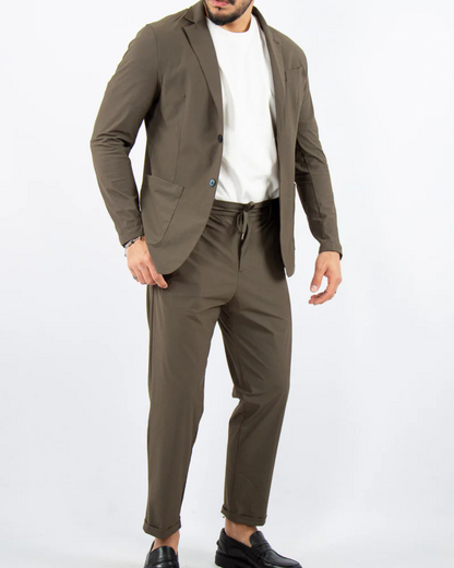 Fato Extra Leve “Sem Ferro” para Homem, com um Só Peito