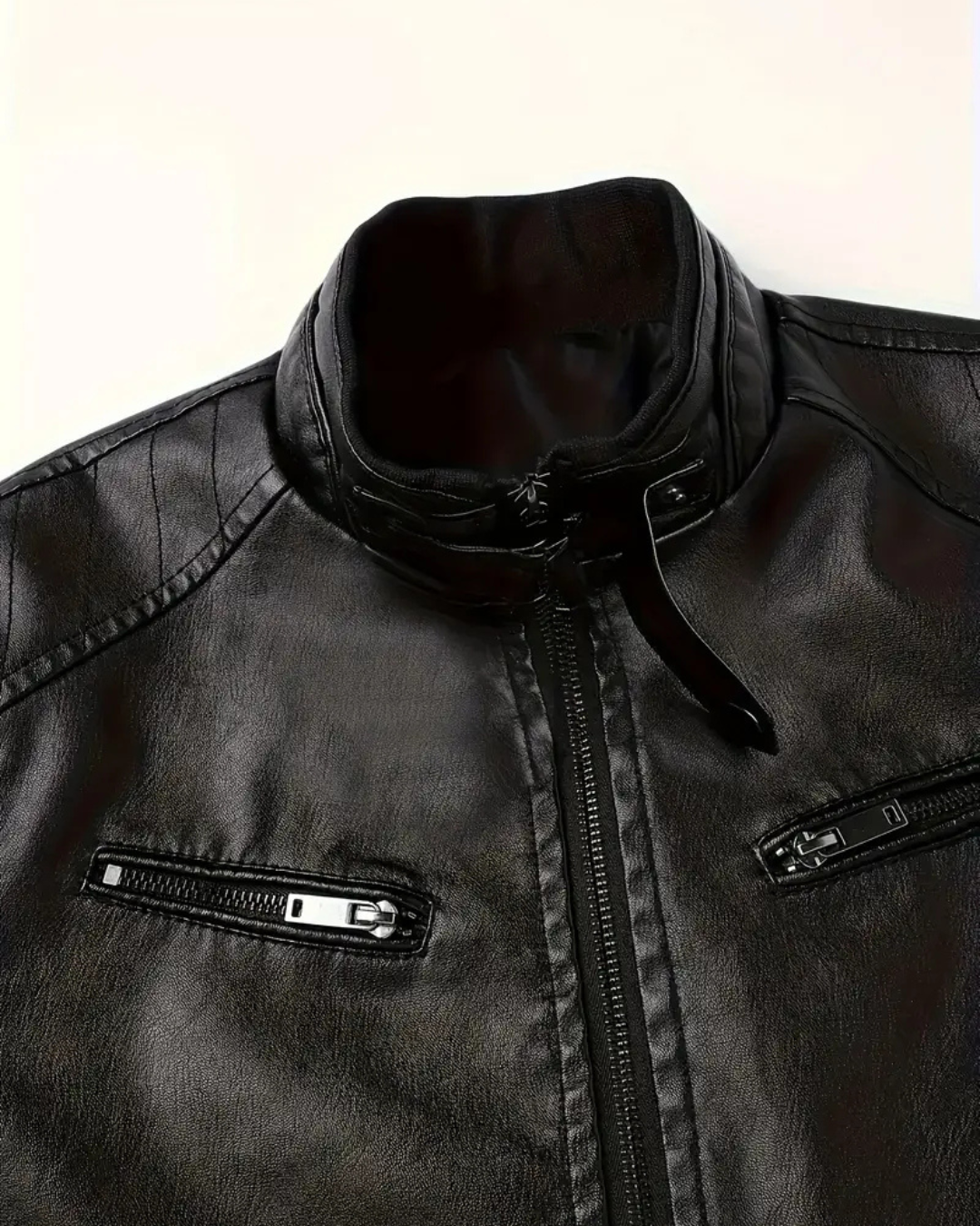 Casaco de couro para homem