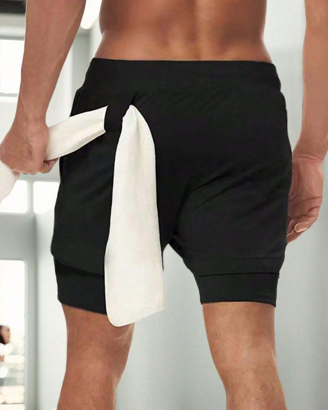 Calções de Desporto com Bolso para Telemóvel para Homem