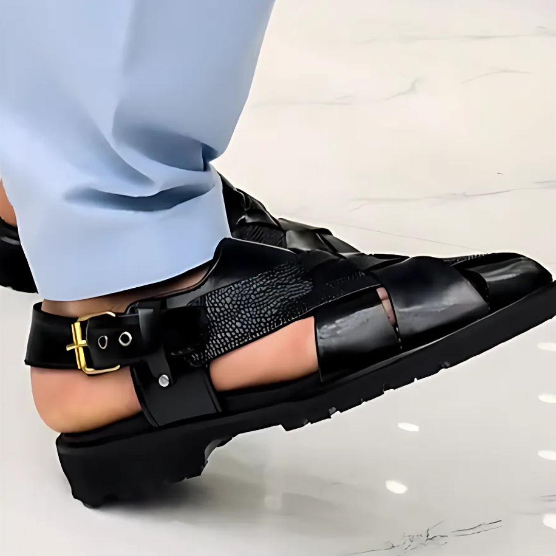 Sandálias romanas com sola ergonómica e antiderrapante para homem