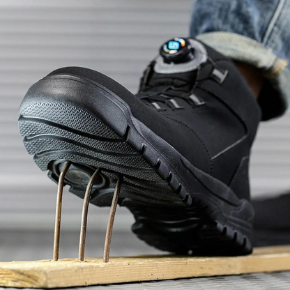 Botas de segurança antiderrapante para homem com biqueira reforçada