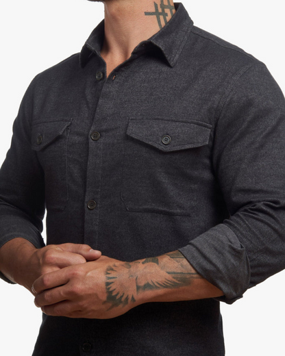 Camisa com Botões de Ajuste Fino para Homem