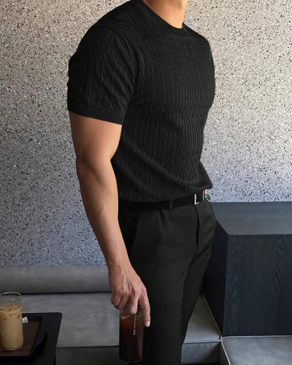 Camisa de manga curta com design respirável e estilo versátil