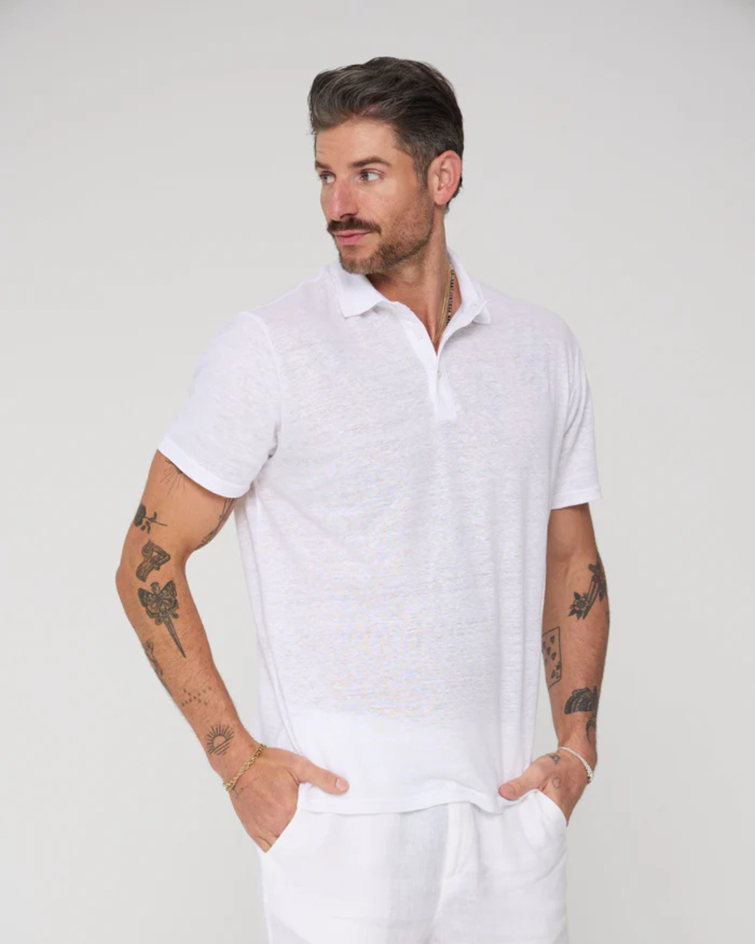 Camisa Casual de Linho com Tecido Respirável e Fresco para Homem (OFERTA 2X1)