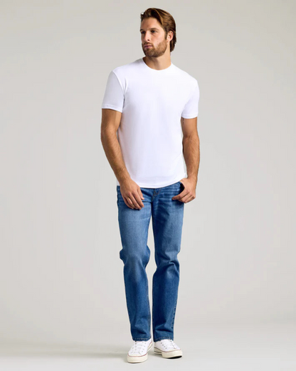 Camisola de Manga Curta de Corte Fino e Elástico para Homem