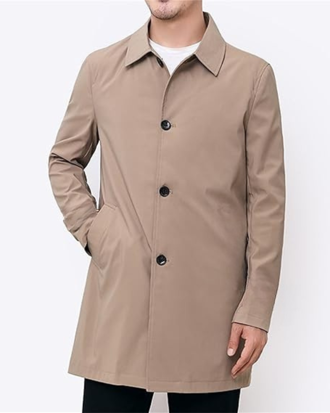 Casaco elegante de caxemira para homem