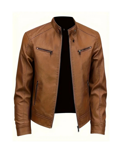 Casaco de couro para homem