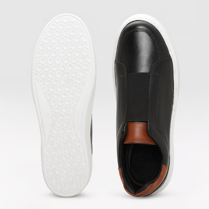 Sapatos com sola ortopédica slip on para homem