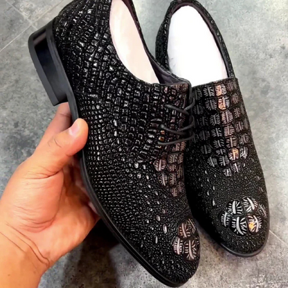 Sapatos Ortopédicos em Couro e Elegante para Homem