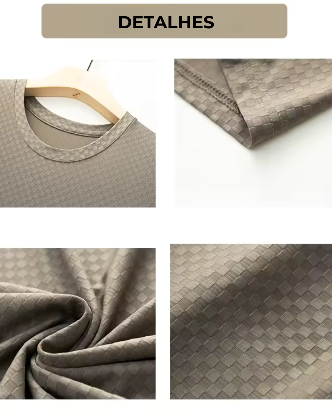 Camisola casual de manga curta para homem