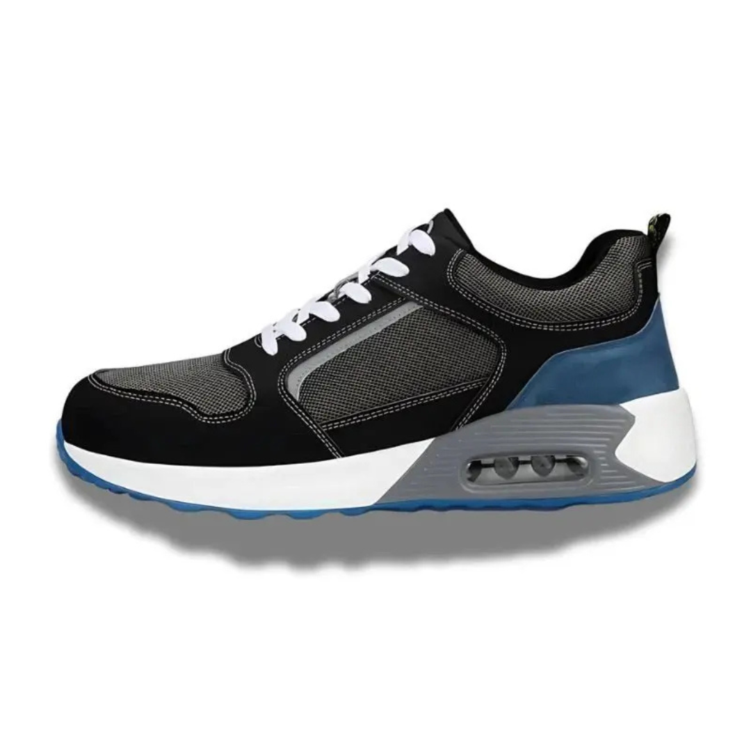 Tênis de Segurança Moderno Masculino com Design Esportivo e Proteção Reforçada