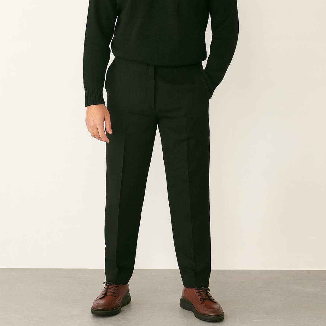 Sapatos casuais em couro com sola ergonómica para homem